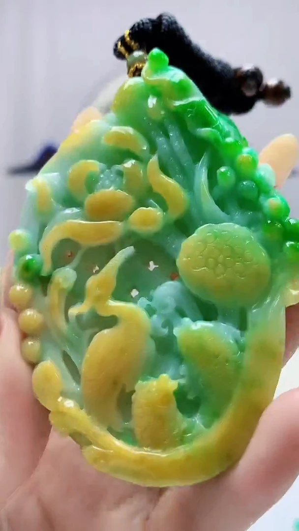 定制翡翠未镶嵌5159DD-毛货挂件107