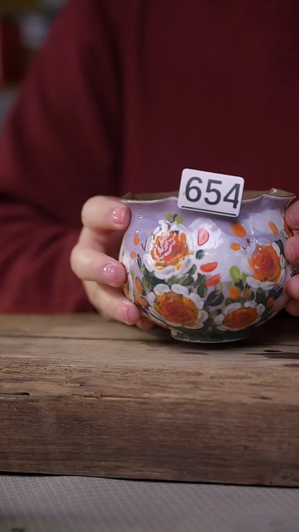 【闪购商品】瓷片油画风·彩绘·设计师石一款