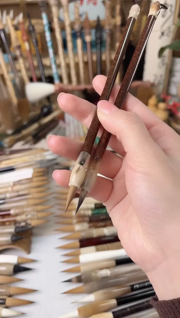 【清水试笔，拒绝蘸墨】墨琳笔庄毛笔2支