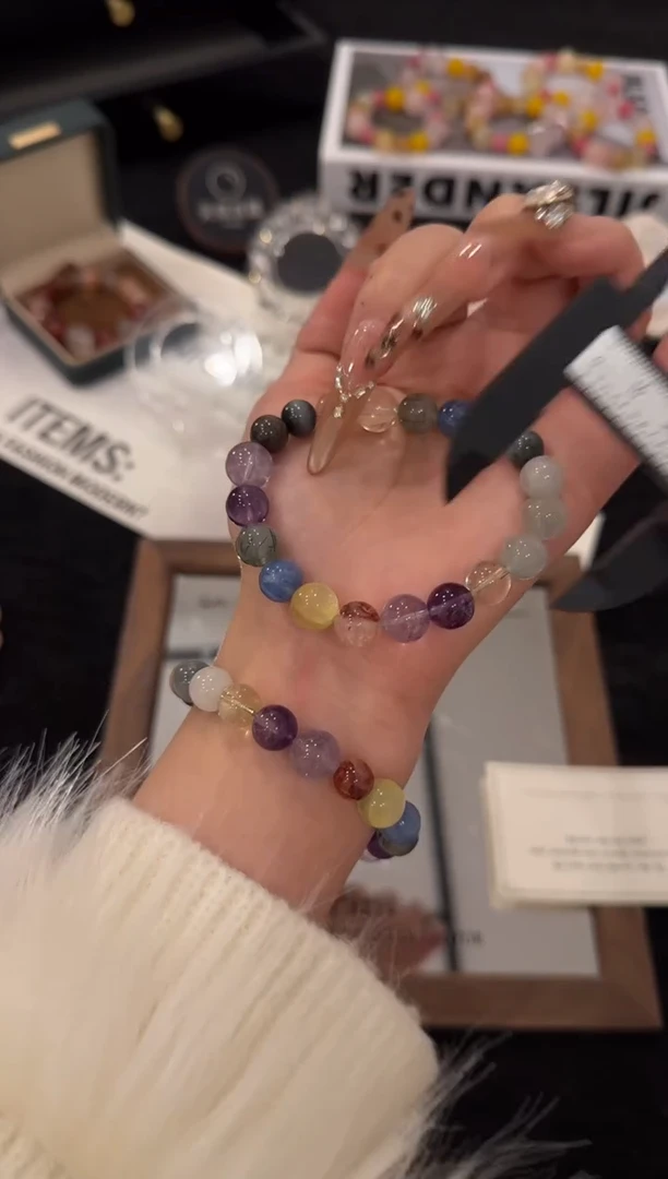 合金手链水晶多宝x2235