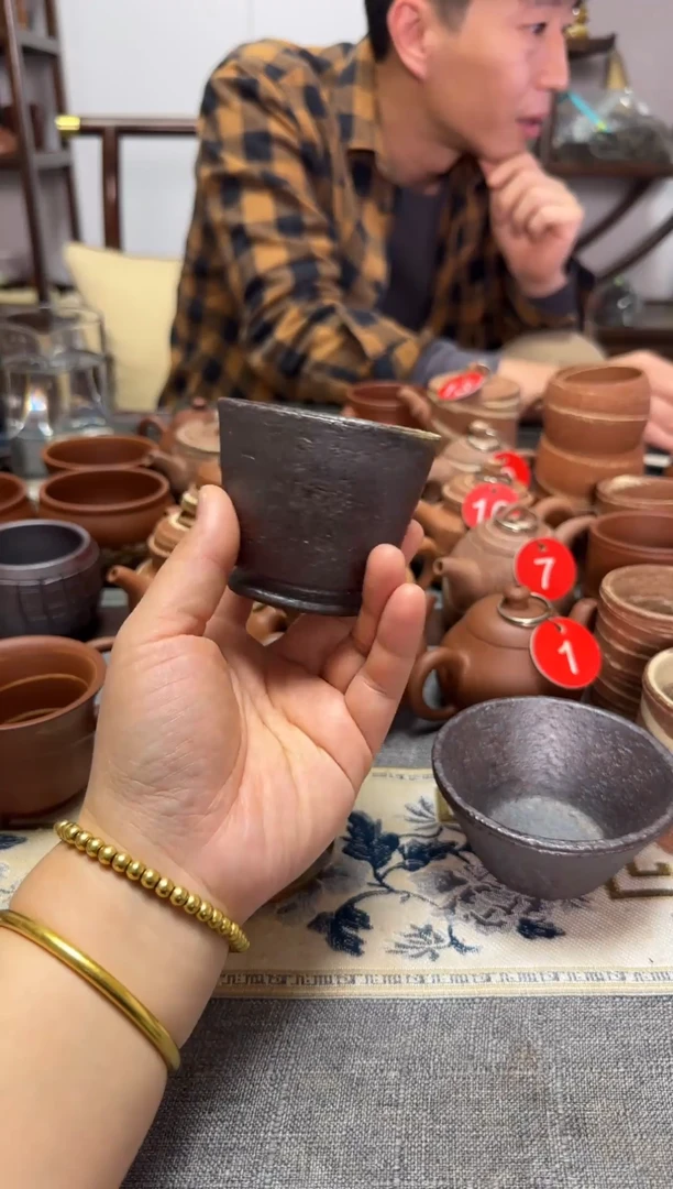 粗陶柴烧粗陶柴烧主人杯，，，，