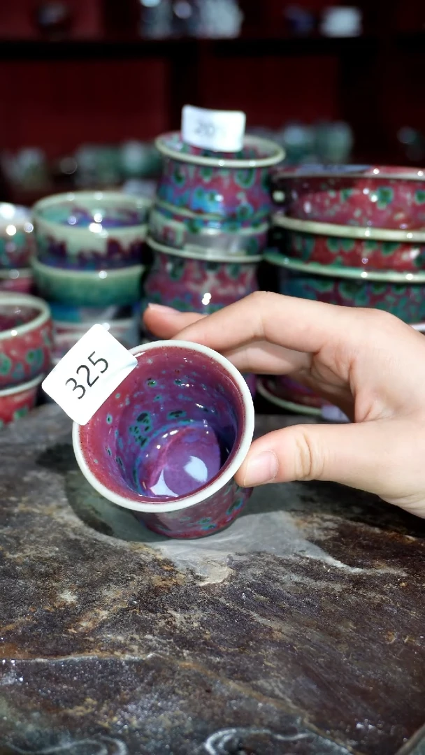 摆件精品窑变钧瓷茶器