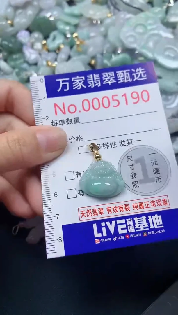 吊坠(不含链)未镶嵌翡翠5190
