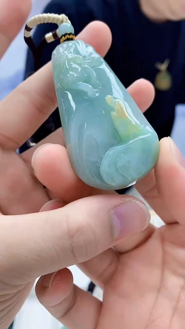 未镶嵌定制翡翠4898bb-毛货挂件53