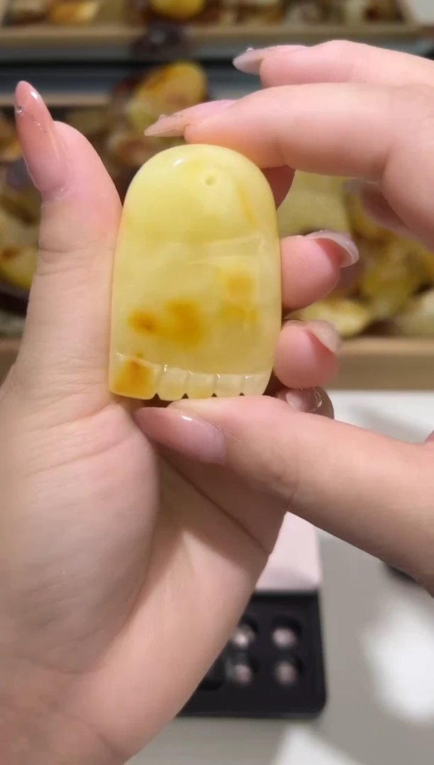 裸石琥珀未镶嵌琥珀蜜蜡吊坠