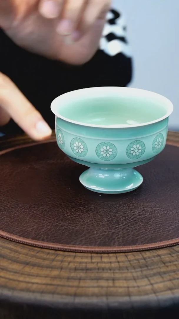 青瓷手工茶器包邮