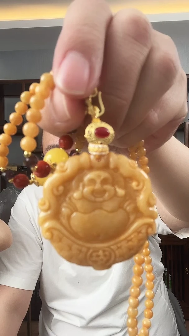 颈饰未镶嵌翡翠佛公