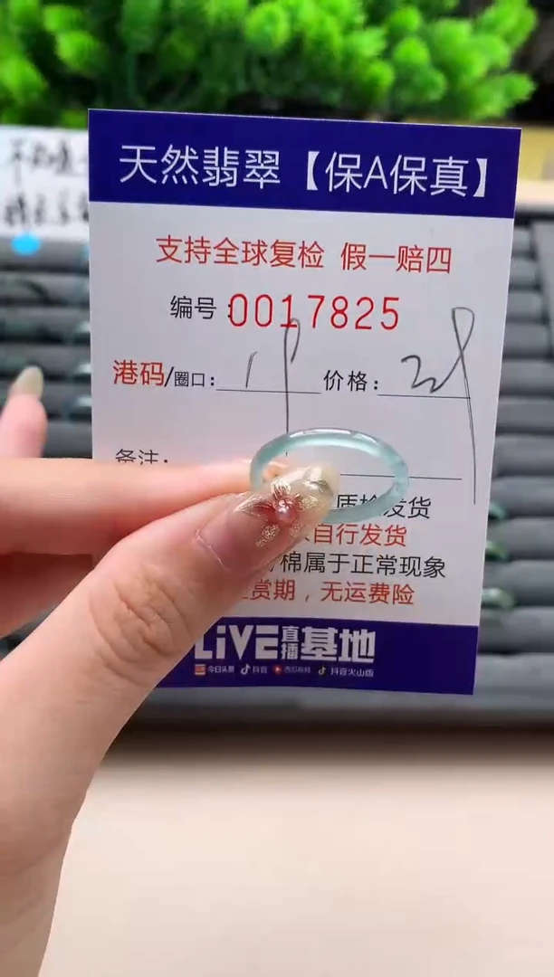 未镶嵌戒指翡翠天然  17825