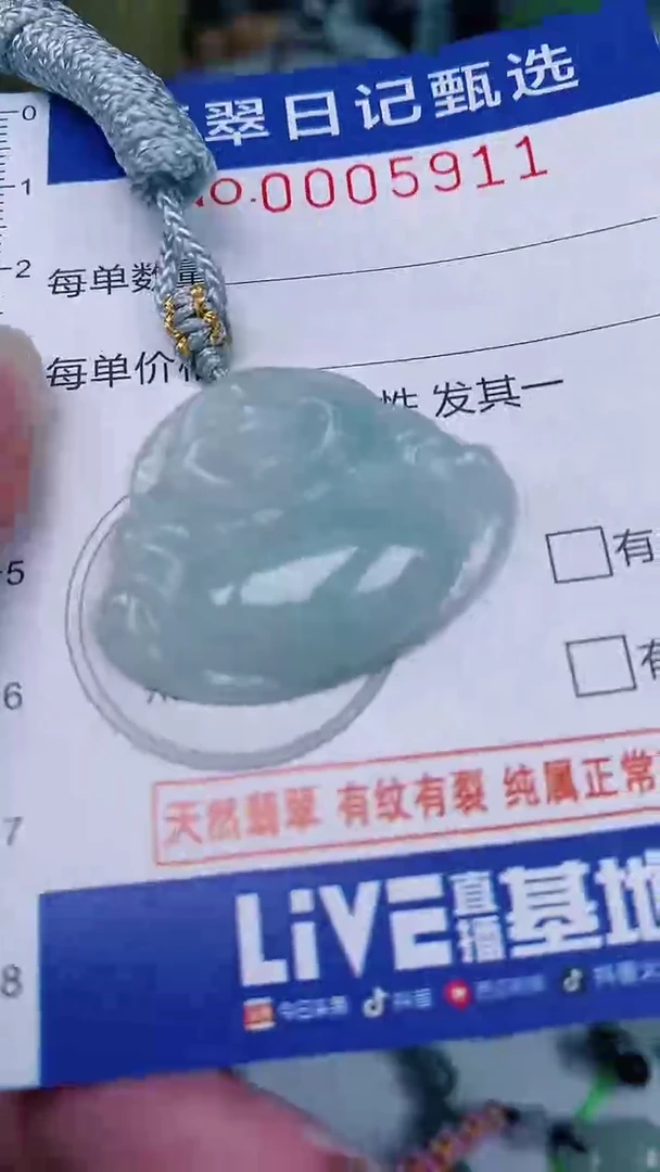 翡翠未镶嵌颈饰00005911