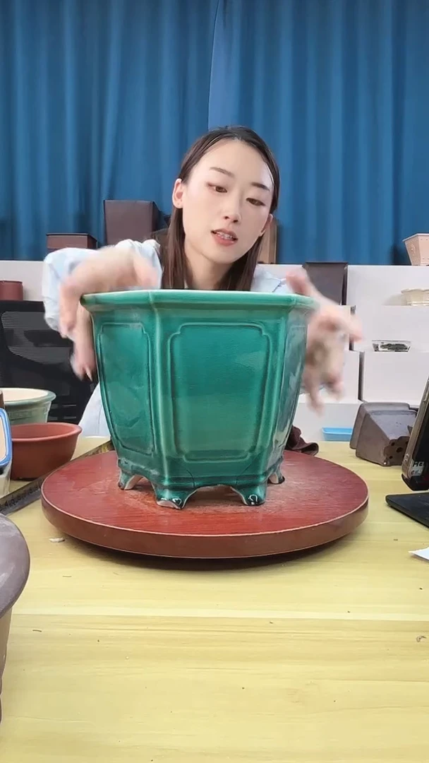 紫砂花盆花盆浅草紫砂花盆