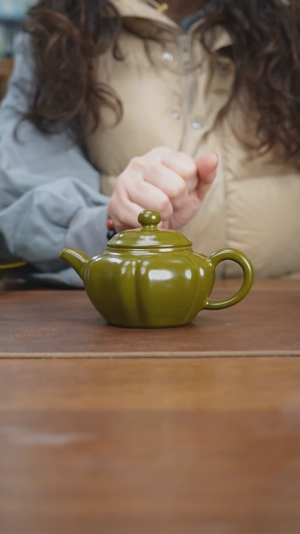 【闪购商品】杯景德镇茶叶末瓜楞壶