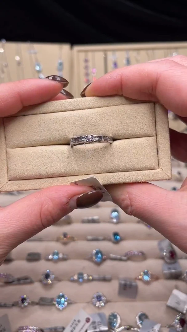 合金戒指水晶紫水晶戒指