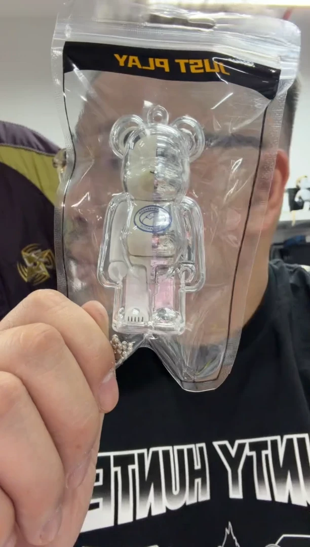 静态1bearbrick积木熊大鹅100%