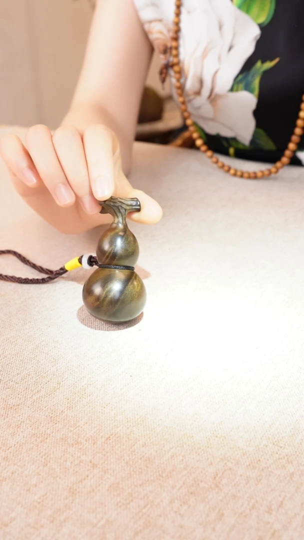 乌木类箱金丝楠满纹 纯手工葫芦