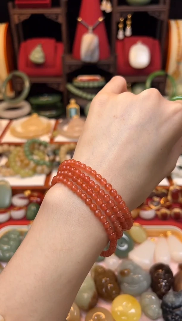 【闪购商品】南红玛瑙手串未镶嵌放漏
