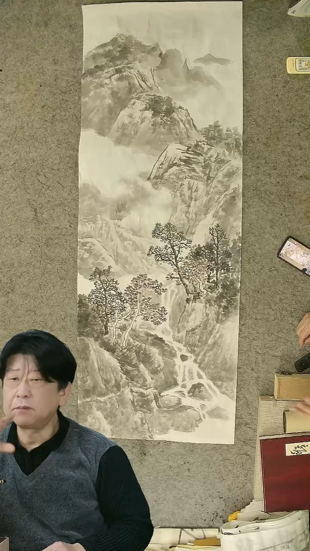 国画国画山水  145*50cm