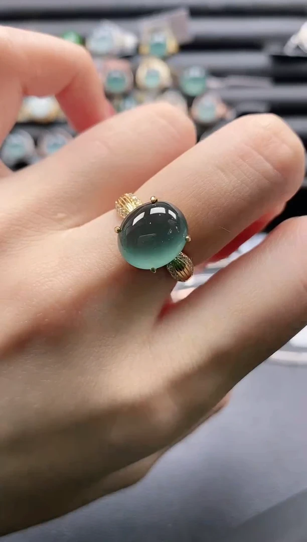 【闪购商品】翡翠戒指银S925镶嵌11111