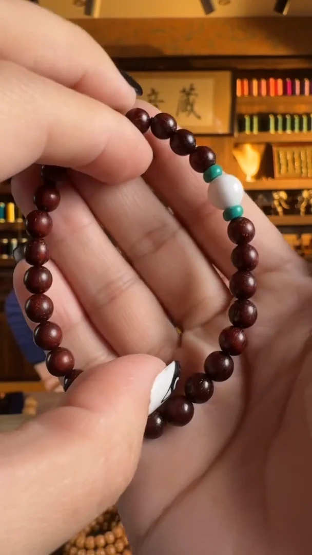 【闪购商品】檀香紫檀（小叶紫檀）定制搭配 印度小叶单圈 卡6mm