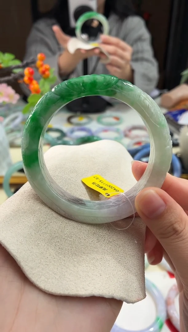 未镶嵌手镯翡翠34  翡翠手镯 57