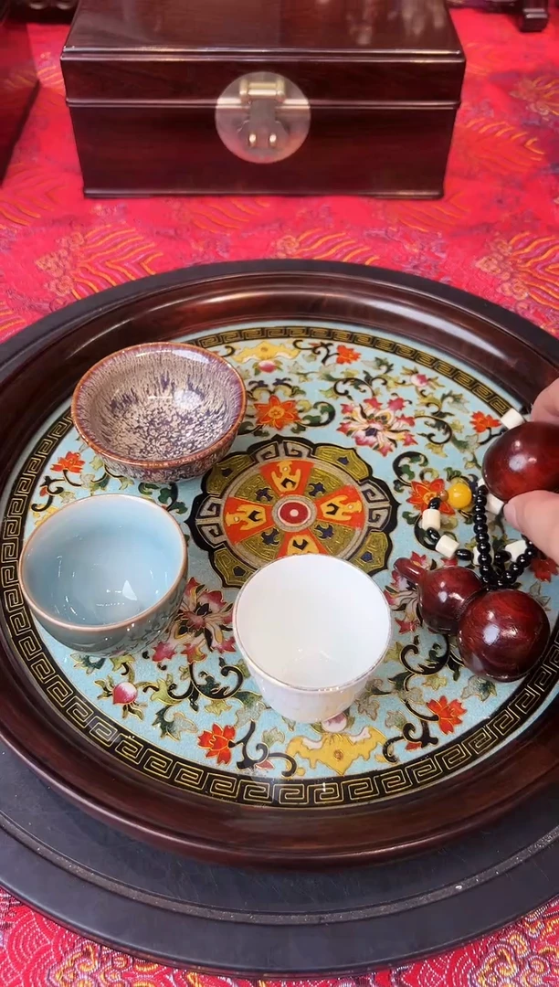 老挝大红酸枝 圆盘