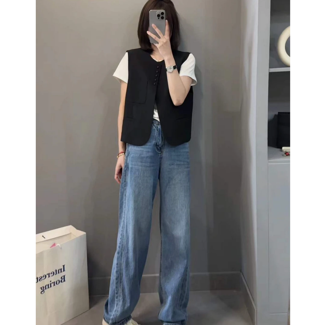 TY5 【西装马甲】韩系简约高级风西装马甲（衣长55）