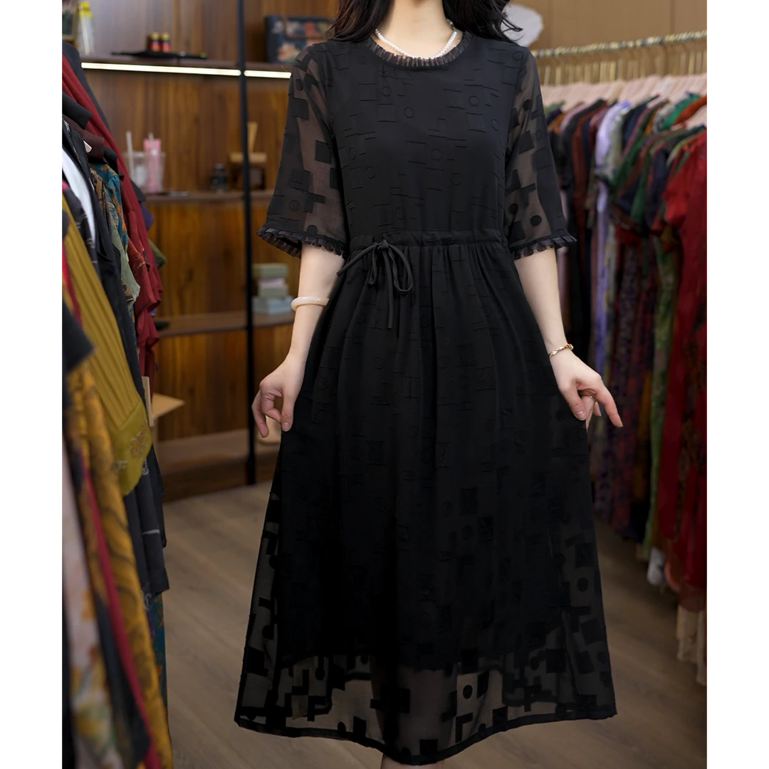 7890-30新款舒适时尚休闲连衣裙