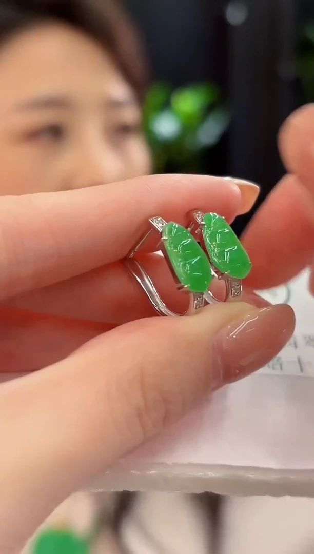 未镶嵌翡翠耳饰缅甸A货/多样性发货/一件