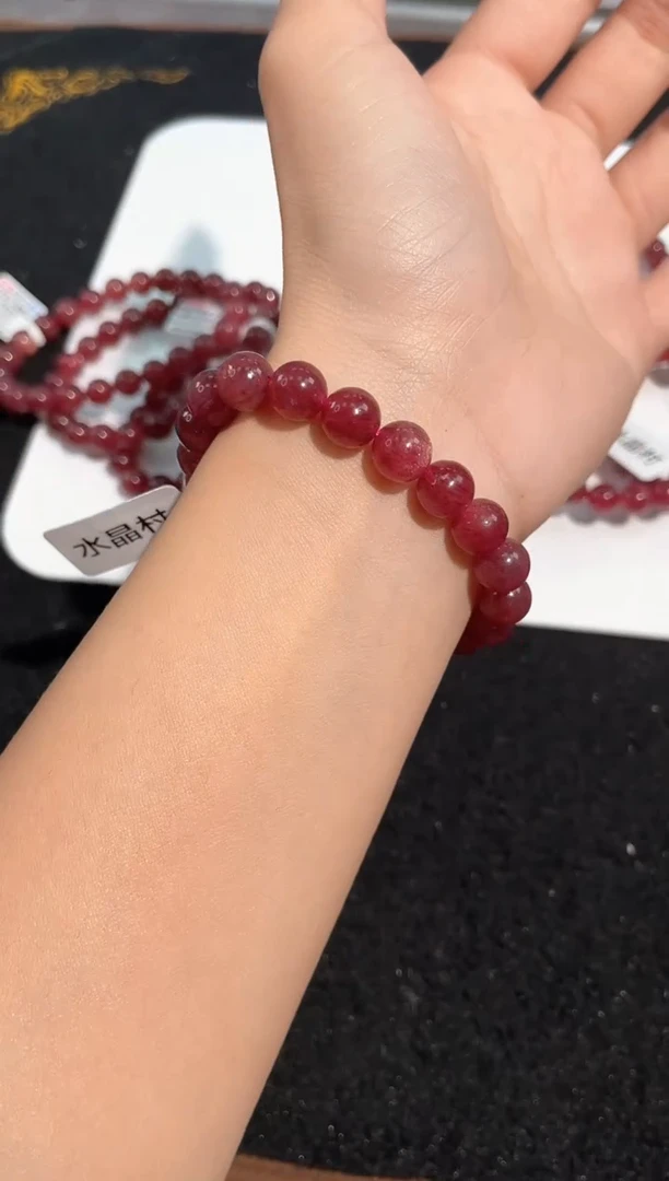 【闪购商品】水晶手链未镶嵌21号车厘子草莓晶单圈
