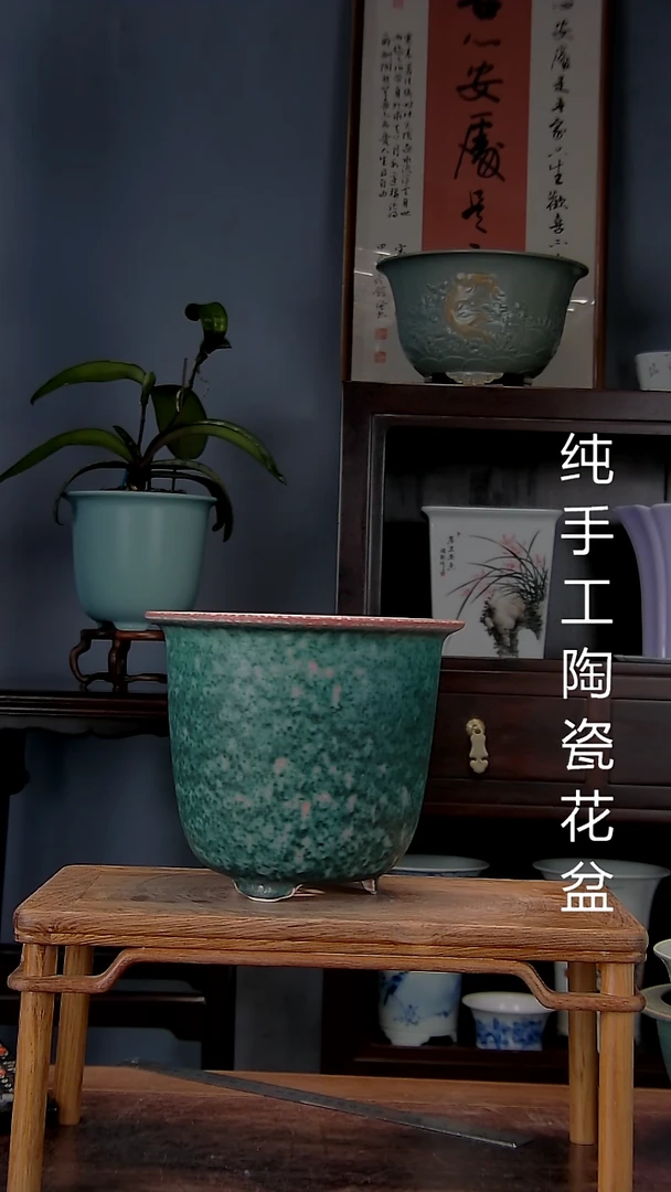 杨**桃景德镇手工陶瓷花盆