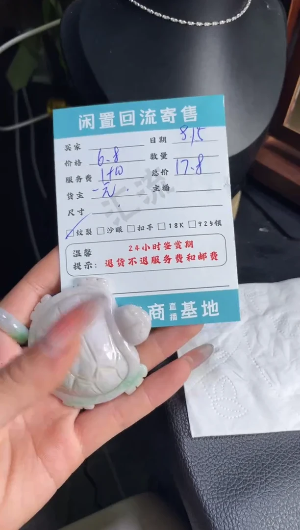 颈饰未镶嵌翡翠挂件