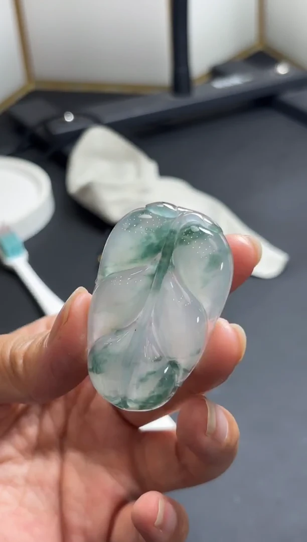 颈饰未镶嵌翡翠YM1355 叶子