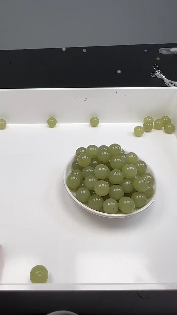 未镶嵌和田玉珠宝半成品晴水N390卡14mm散珠4颗 赠弹力线