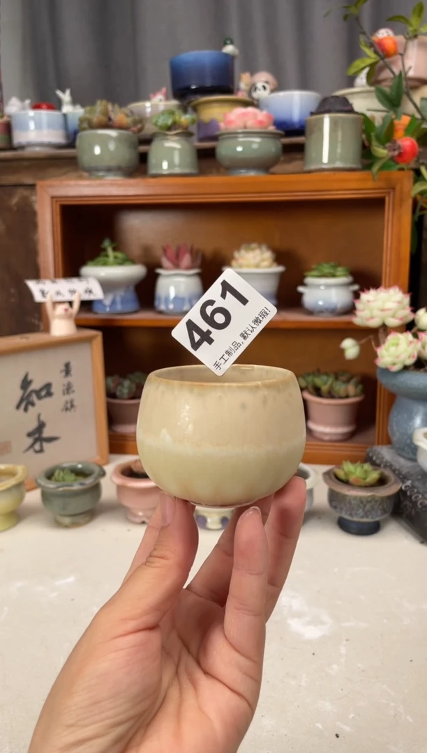 瓷片461知木小芳花盆