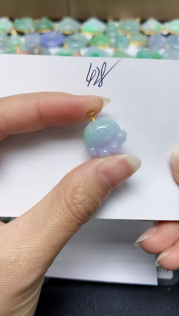 翡翠未镶嵌颈饰 天然翡翠A货