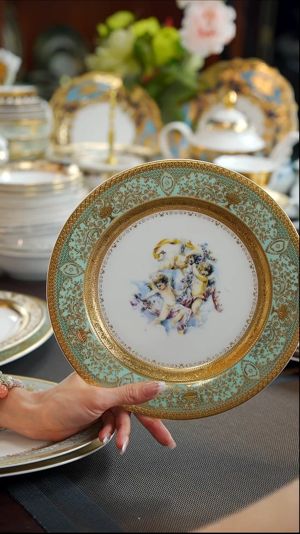 瓷片9英寸平盘   1个