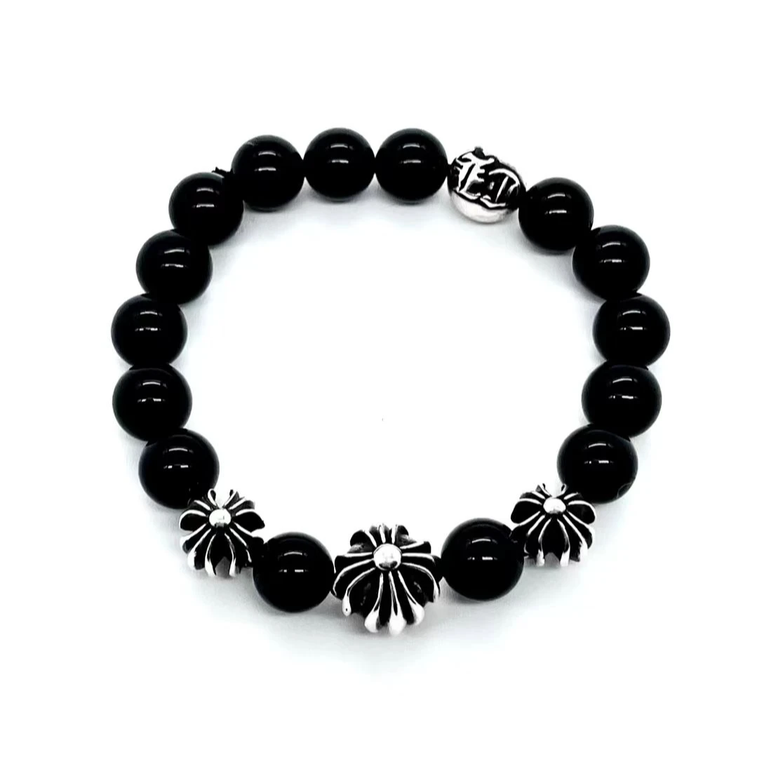 【A】猫眼十字架时尚手工手串