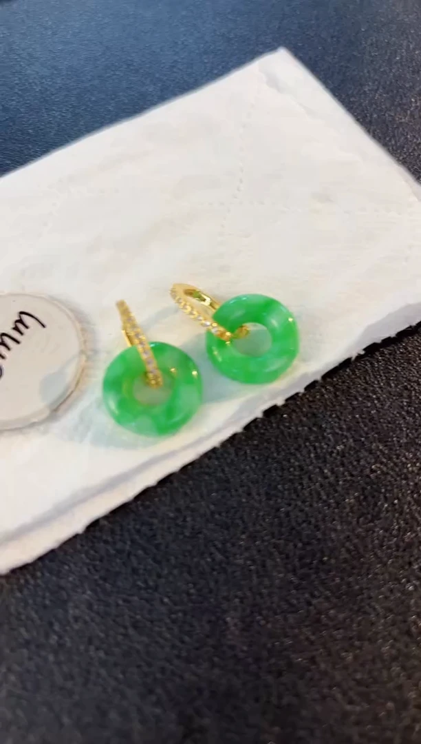 【闪购商品】翡翠耳饰未镶嵌含小耳包/支持复检一对