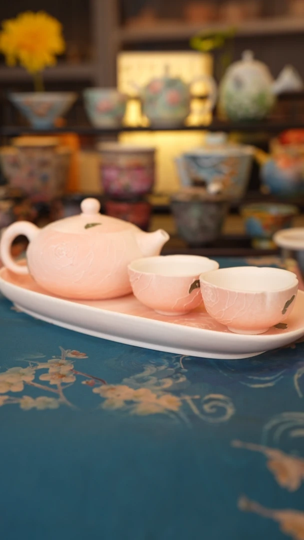 【闪购商品】仙女玫瑰系列 1壶2杯1壶承