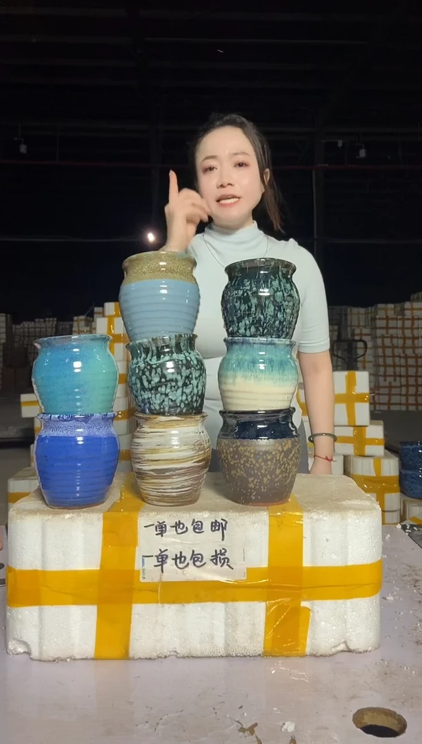 宜兴紫砂粗陶花盆10/12