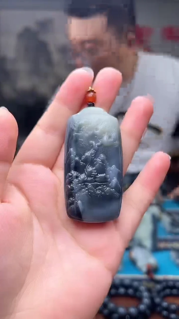 和田玉未镶嵌挂件1