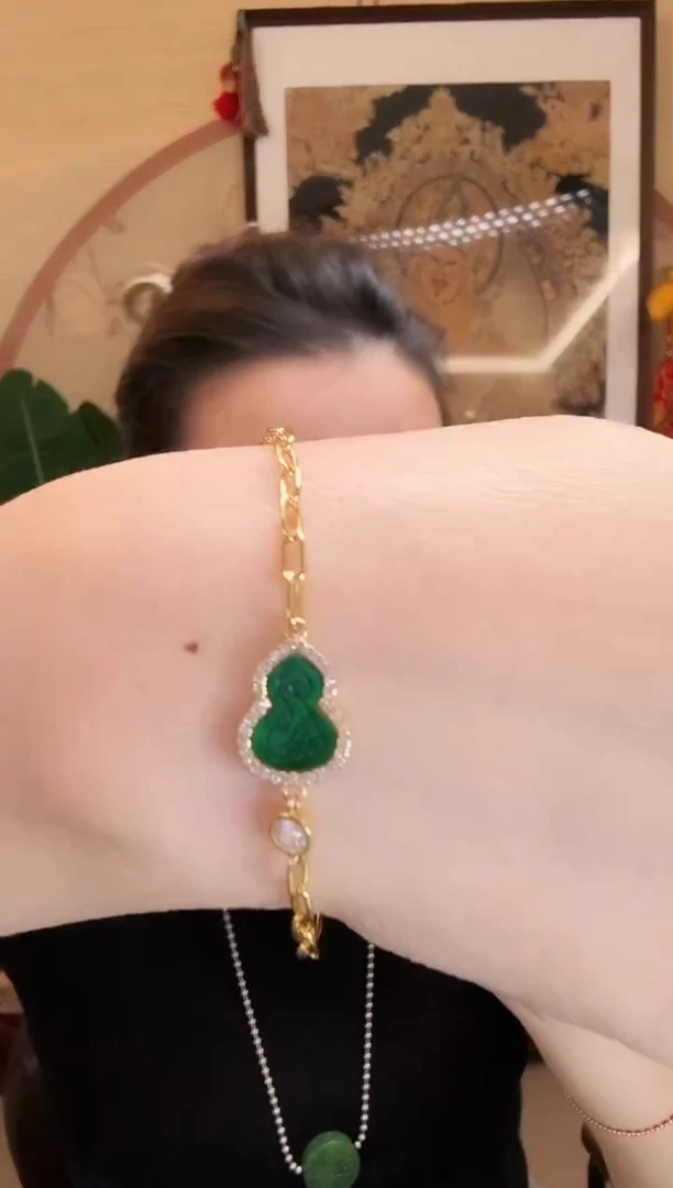 颈饰银S925镶嵌翡翠手饰