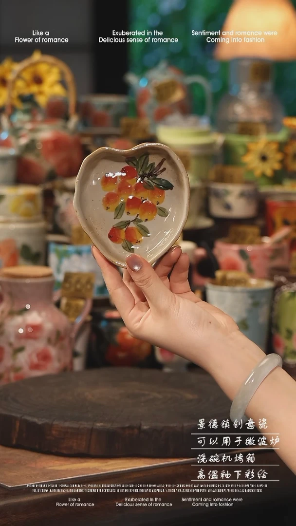 陶瓷景德镇高温釉下彩手工手绘款式