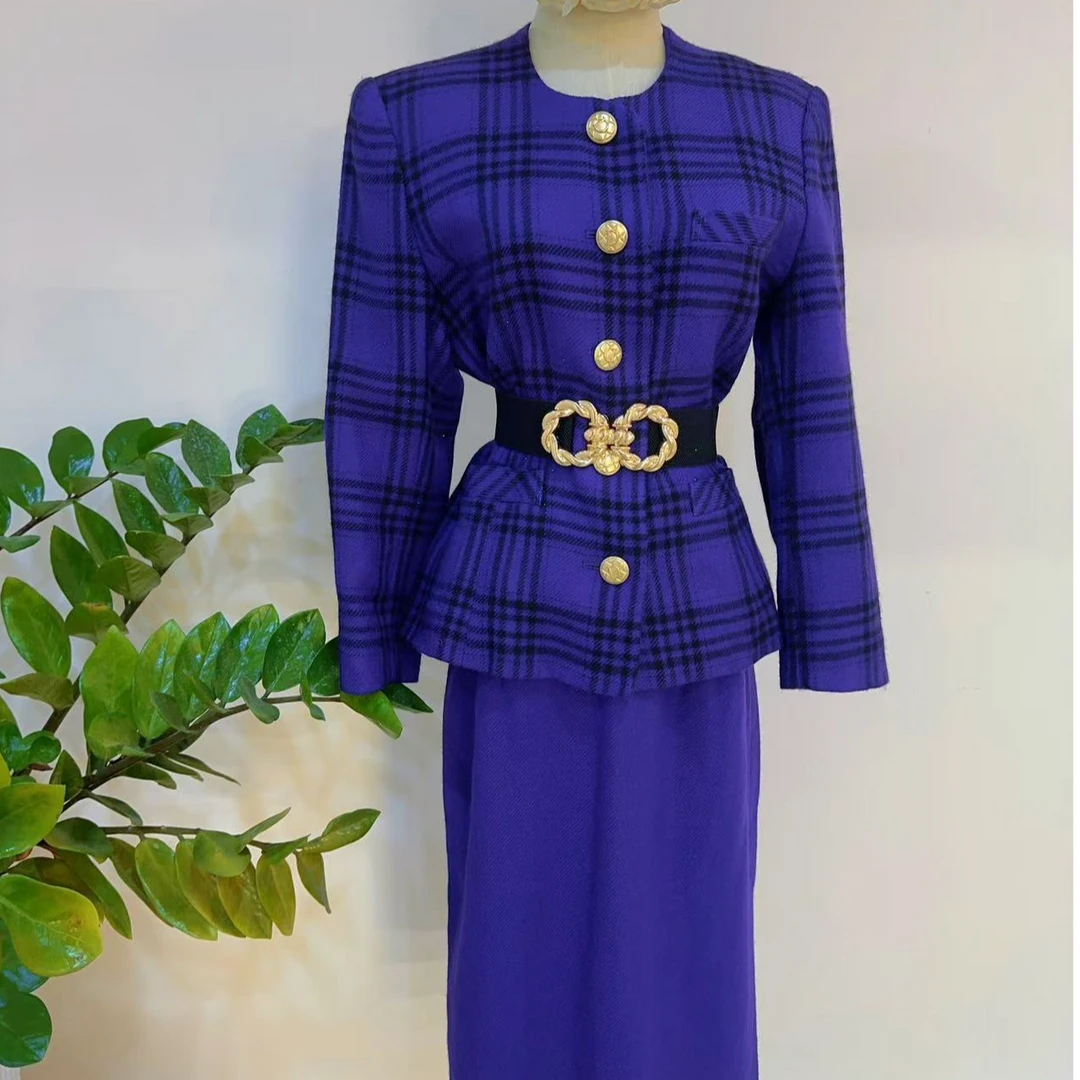 日制西装外套小香风上衣时尚原单vintage