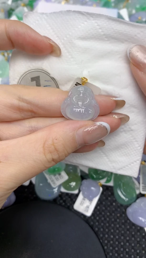 颈饰18K金镶嵌翡翠1111111