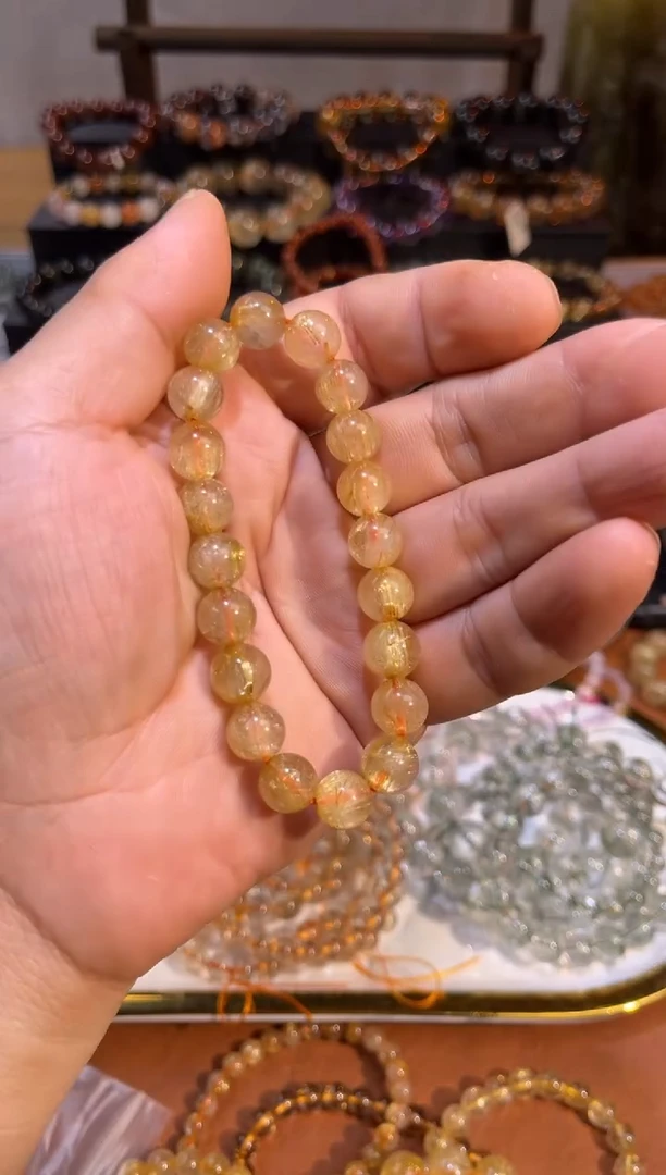 未镶嵌手串水晶SJ-948金发晶
