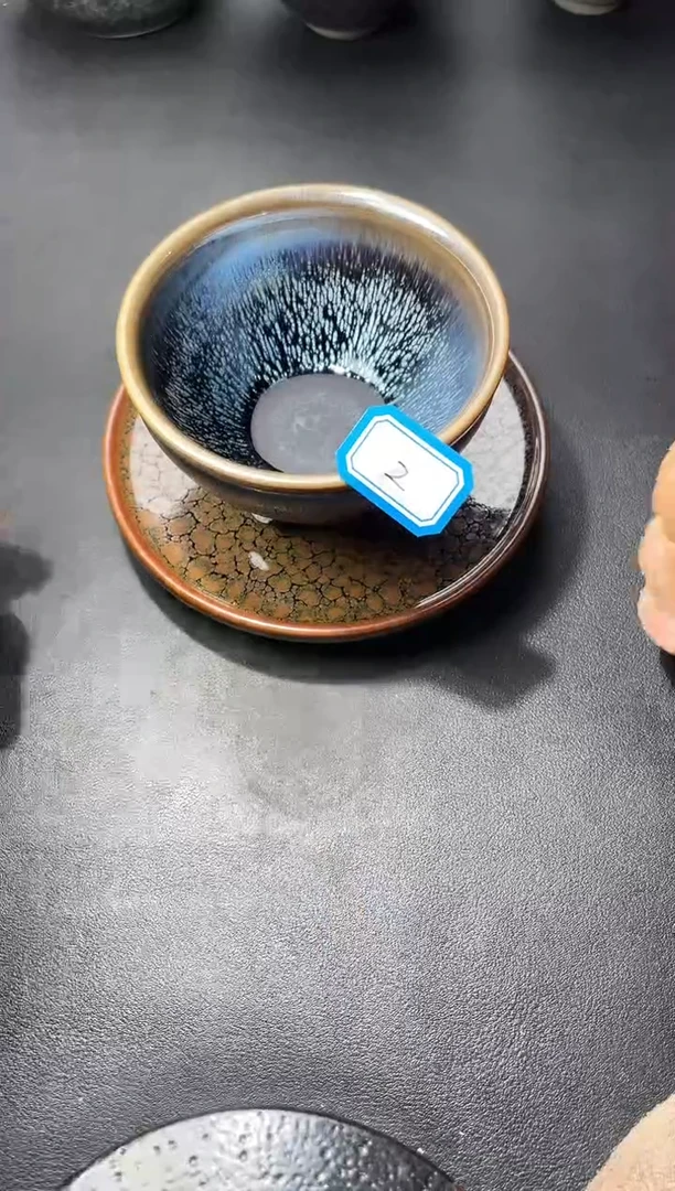 茶盏2（2只）叶紫建盏叶紫