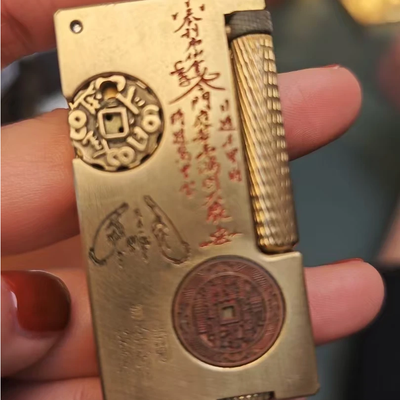 帕伽尼黄铜煤油打火五鬼镶嵌创意浮雕男士送礼高档