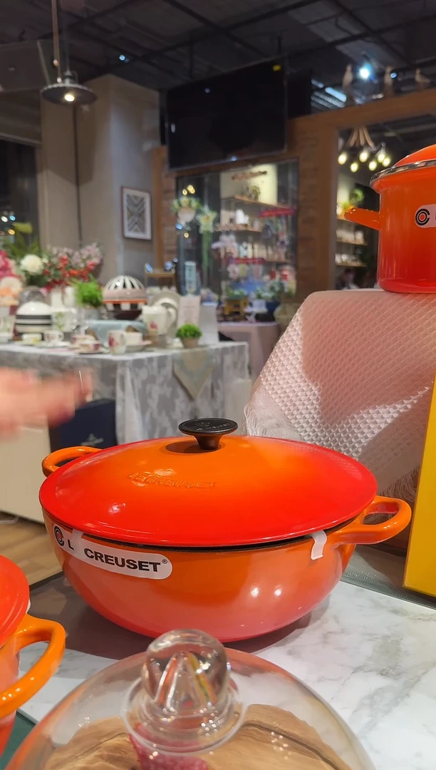 【双12】酷彩-28厘米深烧锅桔色