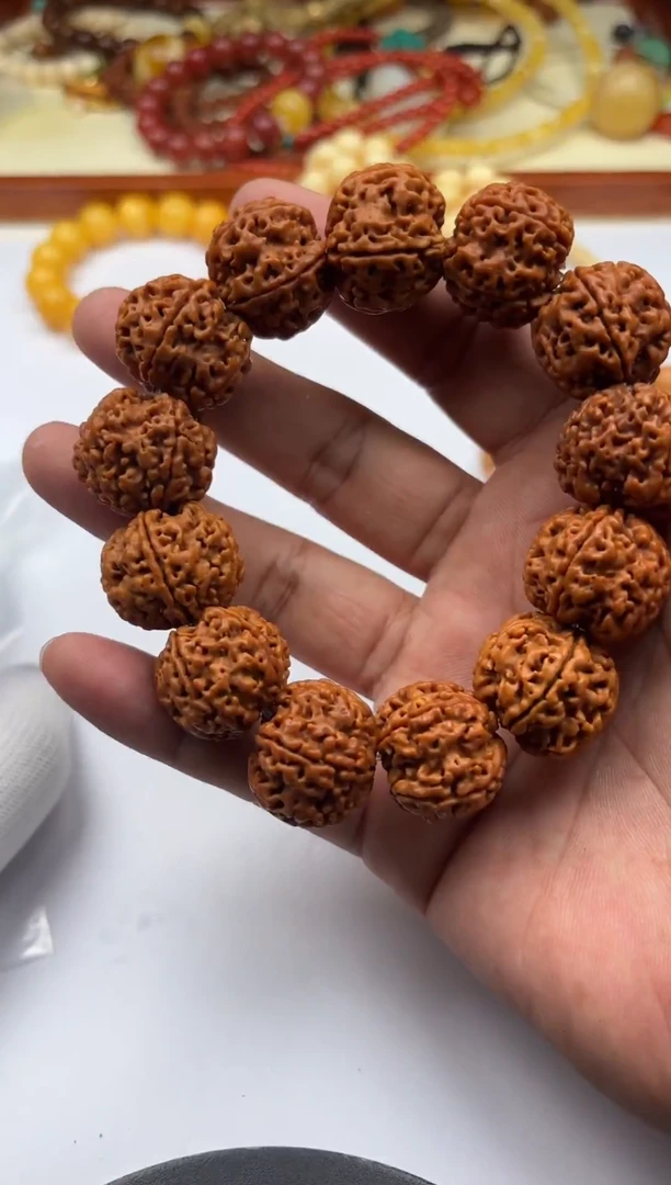 大叶紫檀（黑酸枝木类）六**7手串