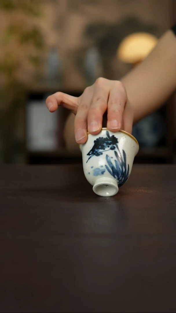杯景德镇陶瓷杯碗柴烧多人